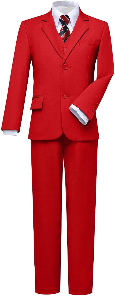 Visaccy Boys Suits Slim Fit Dress Clothes Ring Bearer Outfit by Visaccy