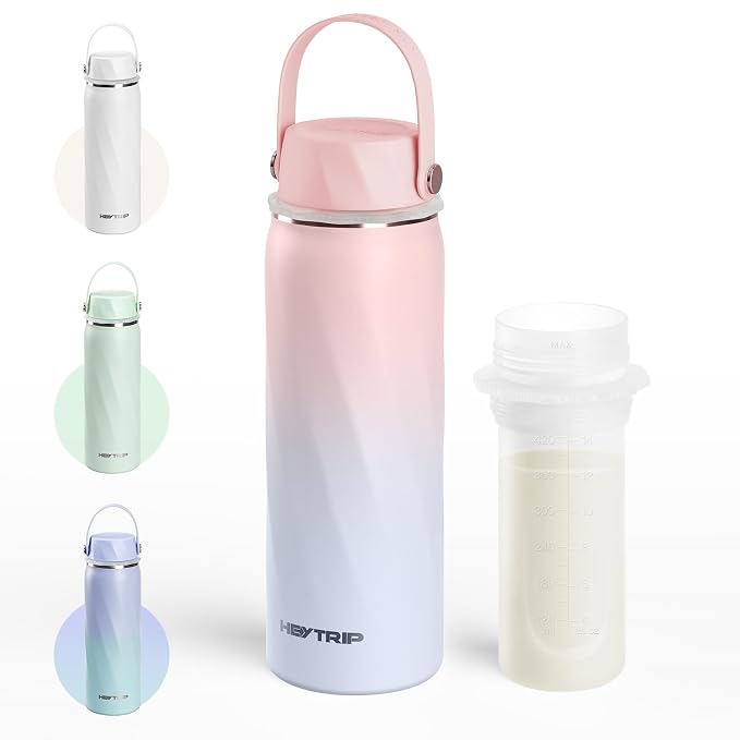 HEYTRIP Vacuum Insulated Breastmilk Cooler Bottle, 20oz Stainless Steel by HEYTRIP
