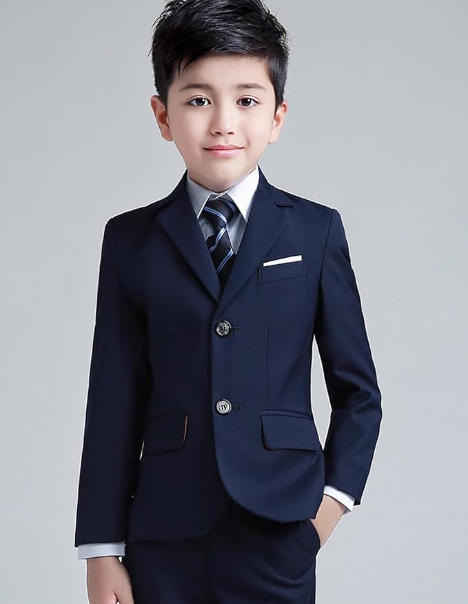 YuanLu Boys Suit for Kids Tuxedo Wedding Ring Bearer Outfit, 5 Piece Boy Slim - Image 5
