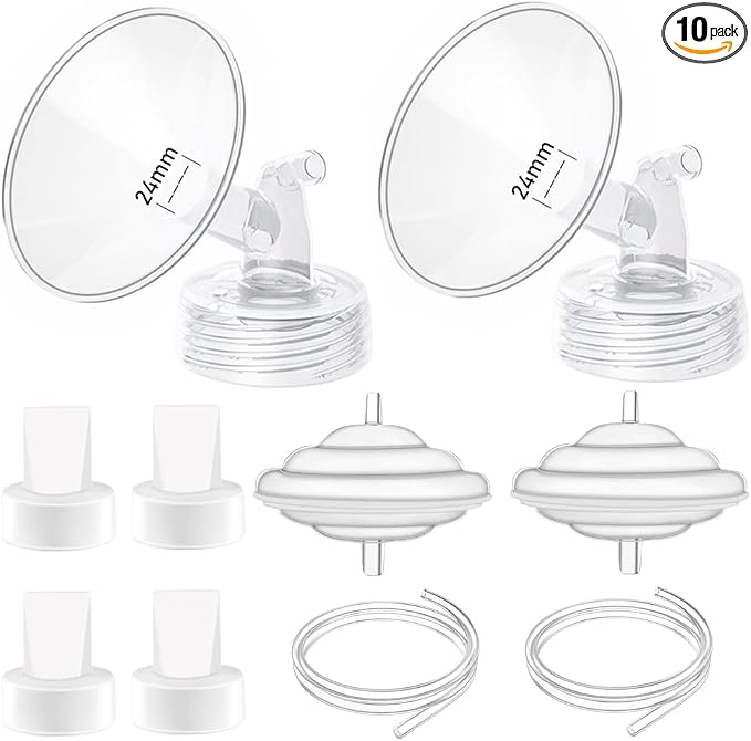 24mm Flange Pump Parts Compatible Spectra S1 S2 9 Breast Pumps Replacement by IVARONAL