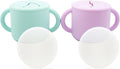 WeeSprout Snack Containers, Food Grade Silicone Cups, Spill-Proof Tops by WeeSprout