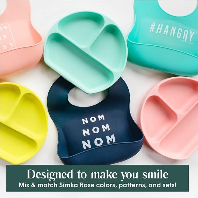 Simka Rose Silicone Baby Bibs - Image 7