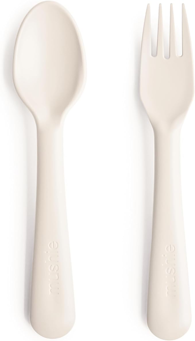 mushie Flatware Fork and Spoon Set by mushie