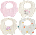 4 Pack Baby Bandana Bibs by Unknown