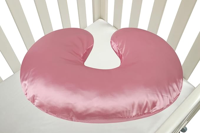 Satin Nursing Pillow Cover Set 2 Pack Ultra Soft Silk Compatible - Image 5