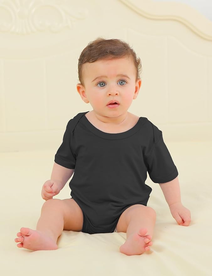 Jimonda Baby Bodysuits Rayon from Bamboo Short Sleeve Baby Boys Girls Rompers - Image 3
