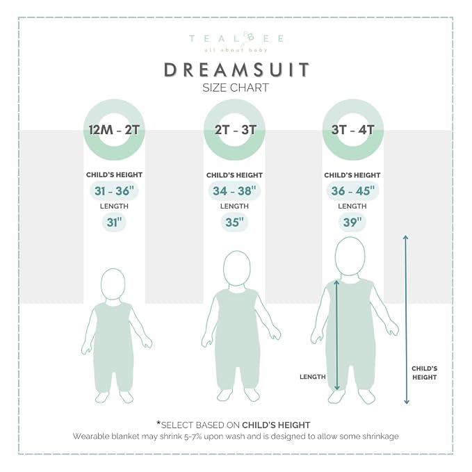 Tealbee Dreamsuit Toddler Sleep Sack - Image 10