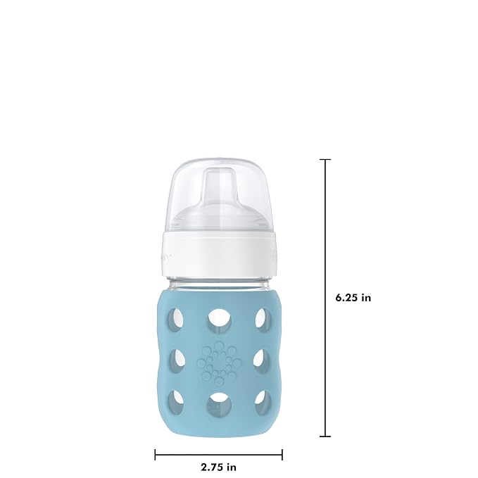 Lifefactory 8-Ounce Wide Neck Glass Baby Bottle - Image 5
