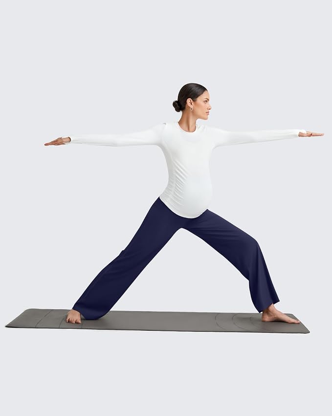 G4Free BareFeel Maternity Dress Yoga Pants Over The Belly Stretchy Work Slack - Image 7