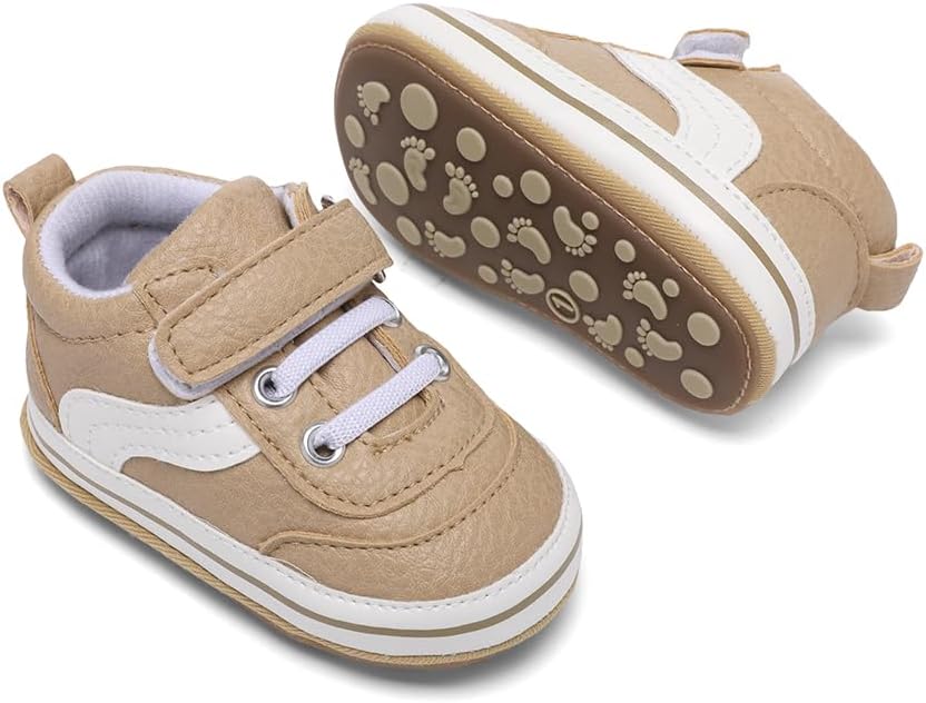 Clowora Baby Boys Girls Shoes Non-Slip Rubber Sole Sneakers Infant First - Image 2