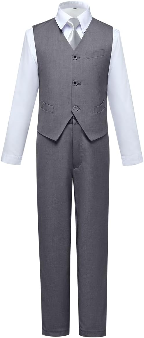 Visaccy Boys Suits Slim Fit Dress Clothes Ring Bearer Outfit by Visaccy