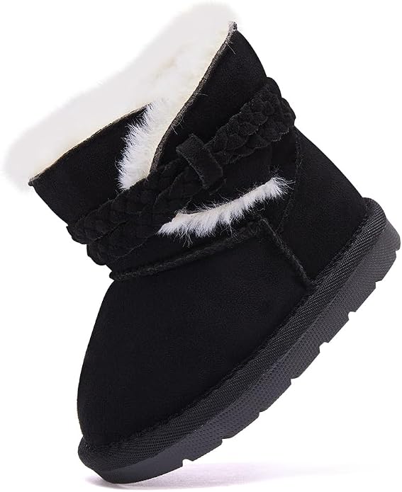 BMCiTYBM Girls Boys Snow Boots Warm Winter Fur Lined Baby Shoes by BMCiTYBM