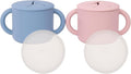 WeeSprout Snack Containers, Food Grade Silicone Cups, Spill-Proof Tops by WeeSprout