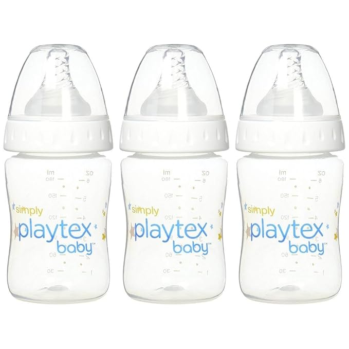 Playtex Baby Simply Playtex Complete Tummy Comfort Baby Bottles, 6 Oz, by PlaytexBaby