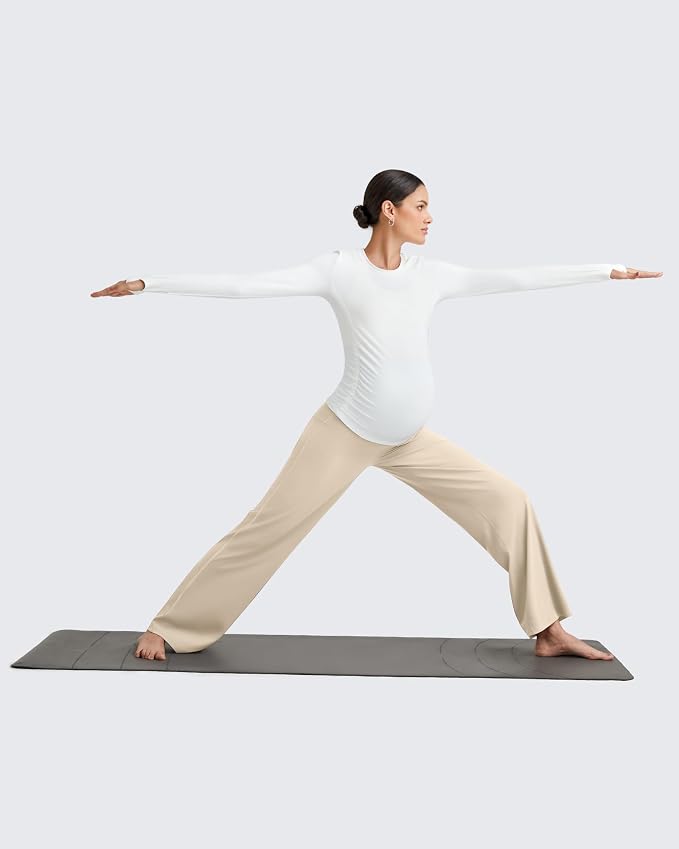 G4Free BareFeel Maternity Dress Yoga Pants Over The Belly Stretchy Work Slack - Image 6