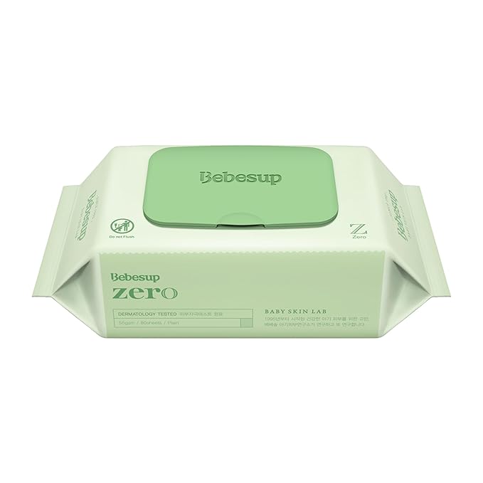 BEBESUP- Korea’s #1 Zero Harsh Chemicals Baby Wipes- Water Based Hypoallergenic by BEBESUP