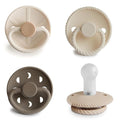 FRIGG SilkySoft Silicone Baby Pacifier 4-Pack Crystal Sparkle | Made in Denmark by mushie