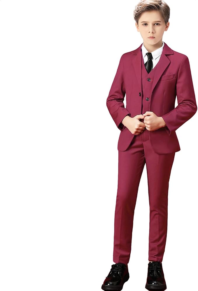 Boys Suit for Kids Tuxedo Suits for Wedding Formal Suit Set Toddler Boy Dress - Image 2
