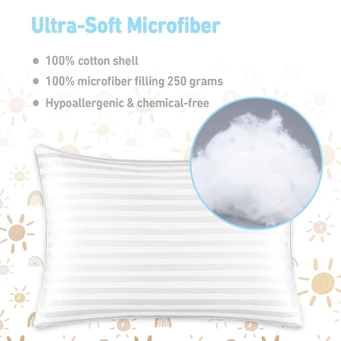 Toddler Pillow, 13X18 Toddler Pillows - Image 5