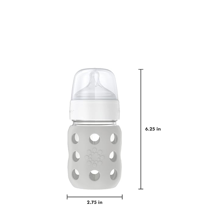Lifefactory 8-Ounce Wide Neck Glass Baby Bottle - Image 5