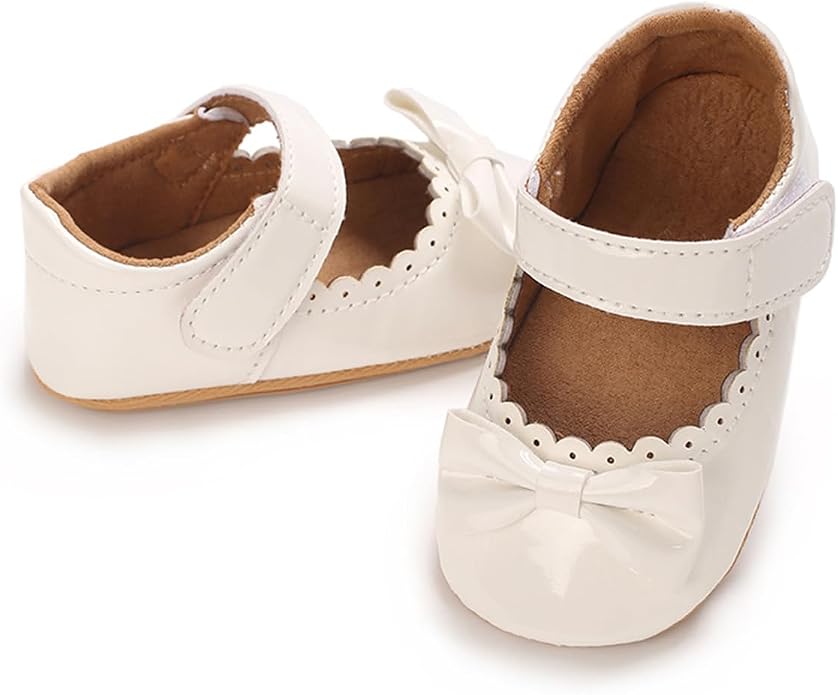 COSANKIM Baby Girls Mary Jane Flats Shoes Anti-Slip Rubber Sole Infant Toddler - Image 3