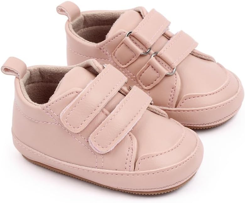 LONSOEN Baby Girls Boys Loafers Prewalker Dress Crib Shoes - Image 4