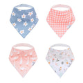 Copper Pearl 4 Pack Soft Cotton Baby Bibs by CopperPearl