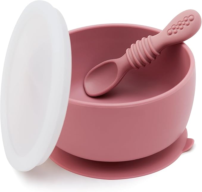 SAMiGO Silicone Baby Bowl and Spoon Set by SAMiGO