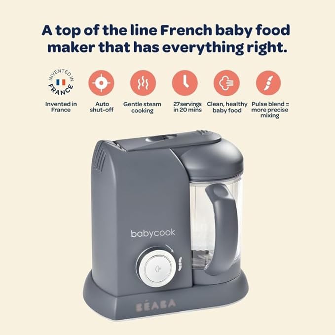 BEABA Babycook Solo 4 in 1 Baby Food Maker, Baby Food Processor Baby Food - Image 2