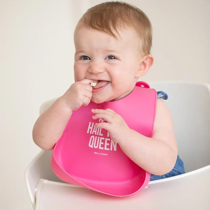 Baby Bib for Eating by Bella Tunno, Waterproof Silicone Bib - Image 2