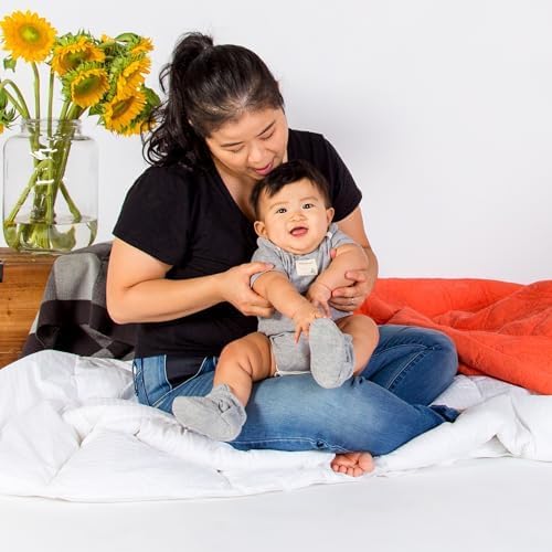 Burt's Bees Baby Unisex Booties Organic Cotton Newborn Essentials Shoes - Image 5