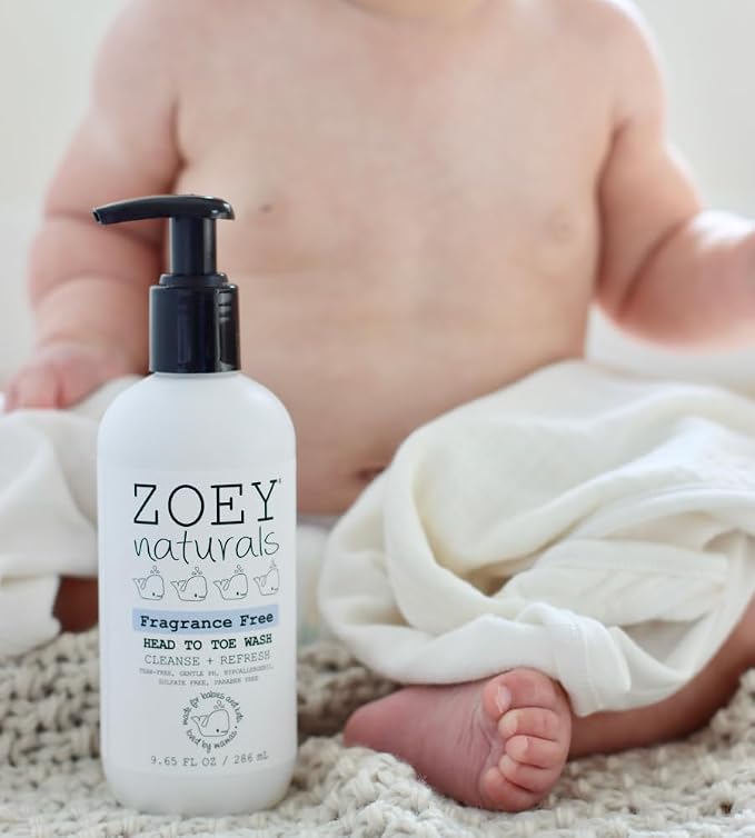 Absolutely Natural Zoey Naturals Fragrance-Free Head to Toe Baby & Toddler Wash - Image 6