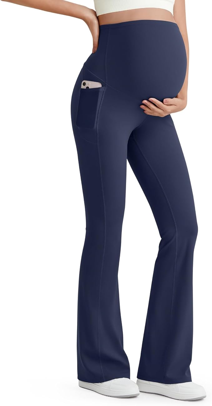 G4Free BareFeel Maternity Flare Leggings by G4Free