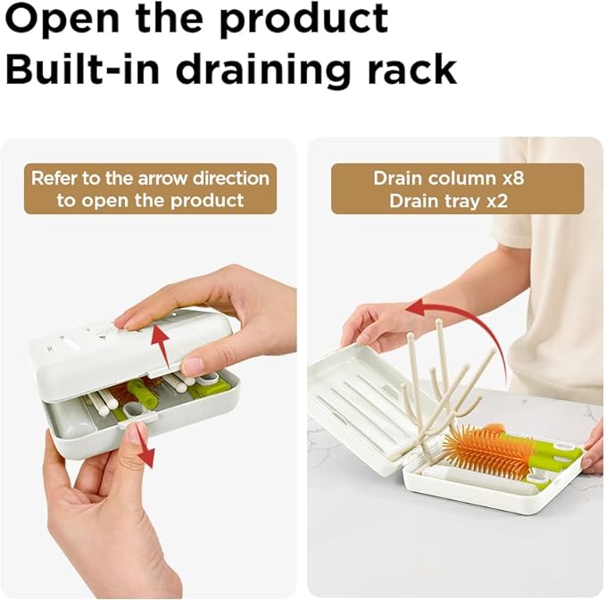 YOTIME Travel Bottle Brush, Travel Bottle Cleaner Kit - Image 4
