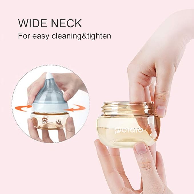 Breast Milk Baby Bottles for Newborn Baby PPSU Anti Colic Infant Bottles Wide - Image 3