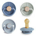 FRIGG Natural Rubber Baby Pacifier 4-Pack Skyline Serenity | Made in Denmark | by mushie