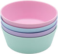 WeeSprout Bamboo Kids Bowls, Set of Four 10 oz Kid-Sized Bamboo Bowls, by WeeSprout