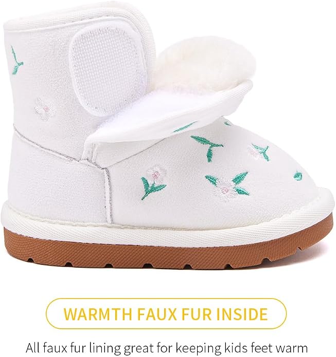 BMCiTYBM Girls Boys Snow Boots Warm Winter Fur Lined Baby Shoes - Image 4