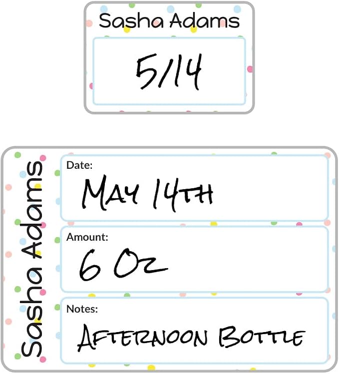 Name Bubbles - Reusable Baby Bottle Labels by NameBubbles