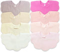 EllieHouse Baby Bibs for Girls Boys 8 Pack Muslin Drool Teeth Drooling Teething by EllieHouseVIPBrandExclusive