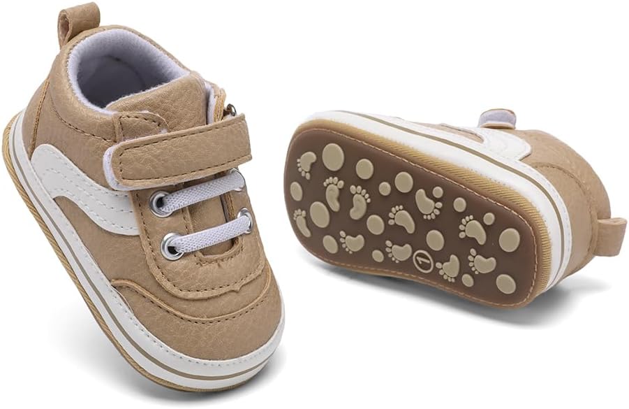 Clowora Baby Boys Girls Shoes Non-Slip Rubber Sole Sneakers Infant First - Image 5
