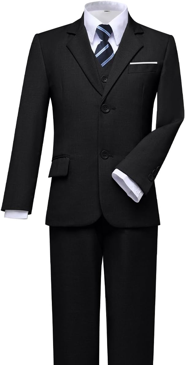 Visaccy Boys Suits Slim Fit Dress Clothes Ring Bearer Outfit - Image 5