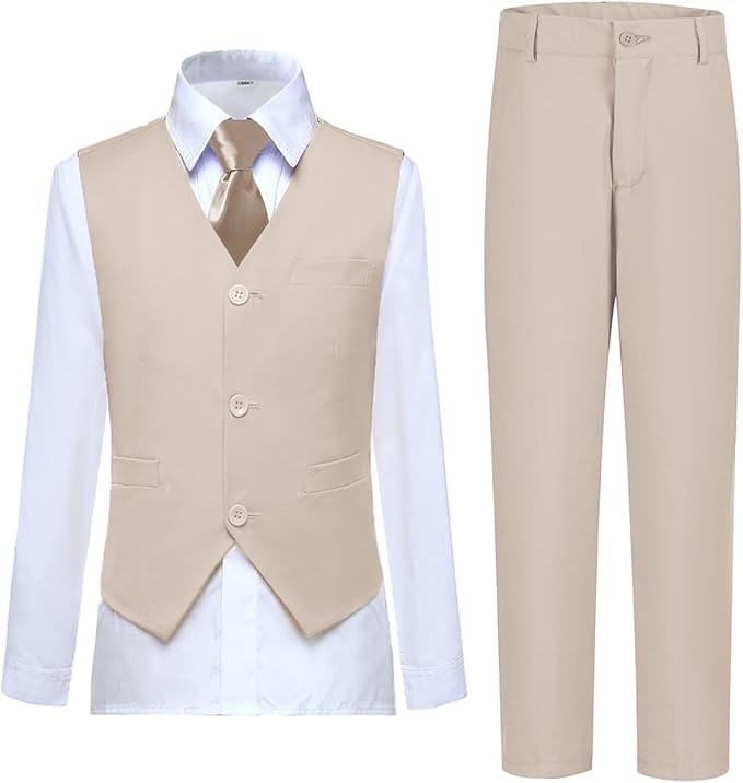 Boys Vest Set Formal Dress Suits Wedding Outfit Dresswear by Lycody