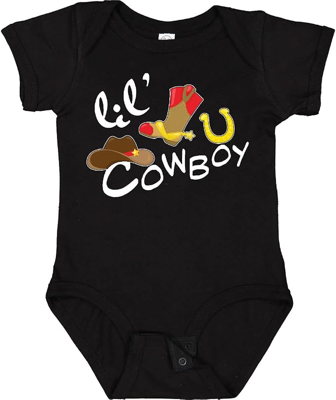inktastic Lil' Cowboy Baby Bodysuit by Inktastic