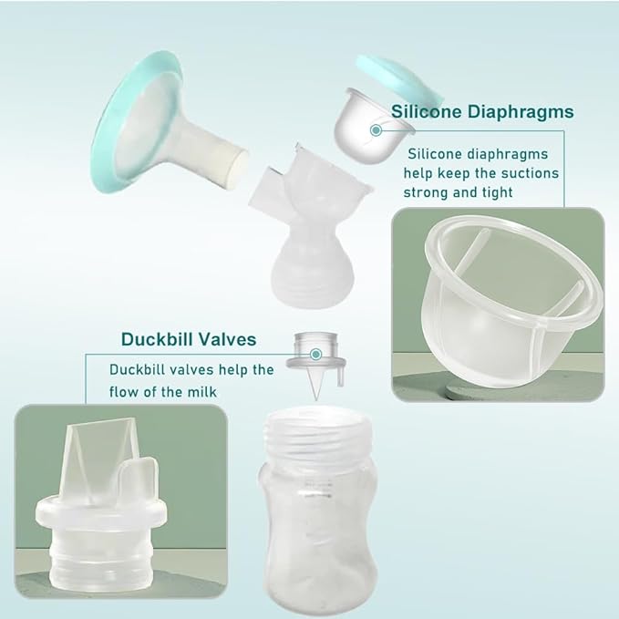 2pcs Duckbill Valves and 2pcs Silicone Diaphragm Compatible - Image 3