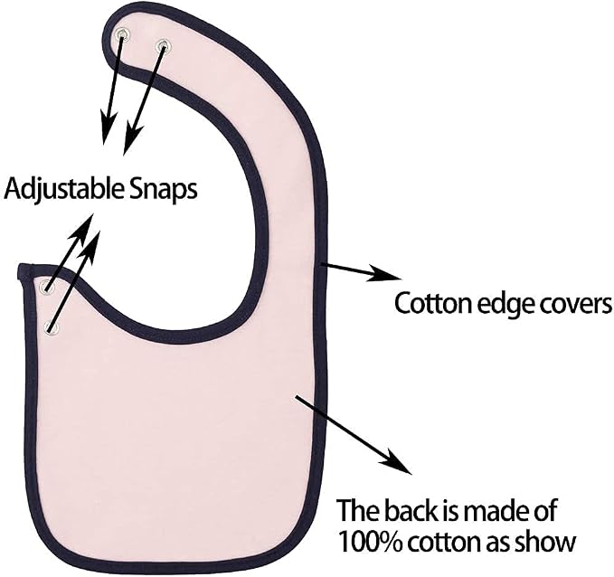 Maiwa 6 Pack Waterproof Cotton Baby Bibs - Image 6