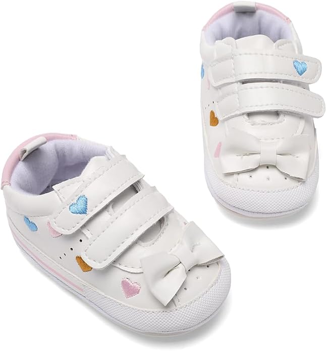 Clowora Baby Boys Girls Shoes Non-Slip Rubber Sole Sneakers Infant First - Image 4