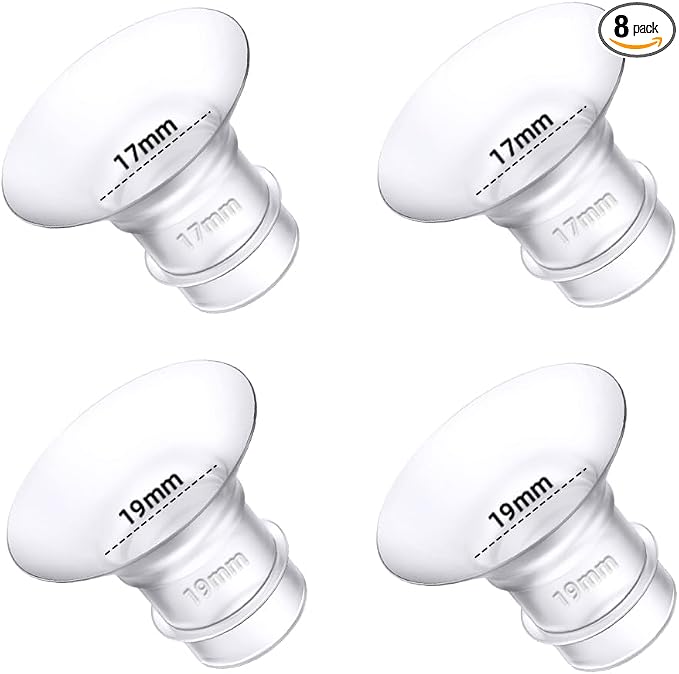 Flange Inserts 17mm 19mm for Medela, Spectra 24mm Shields/Flanges, Compatible by Trymall