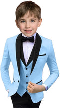 Boys Suit 3 Piece Ring Bearer Suit Kids Formal Jacket Vest Pants Suits Wedding by Unknown
