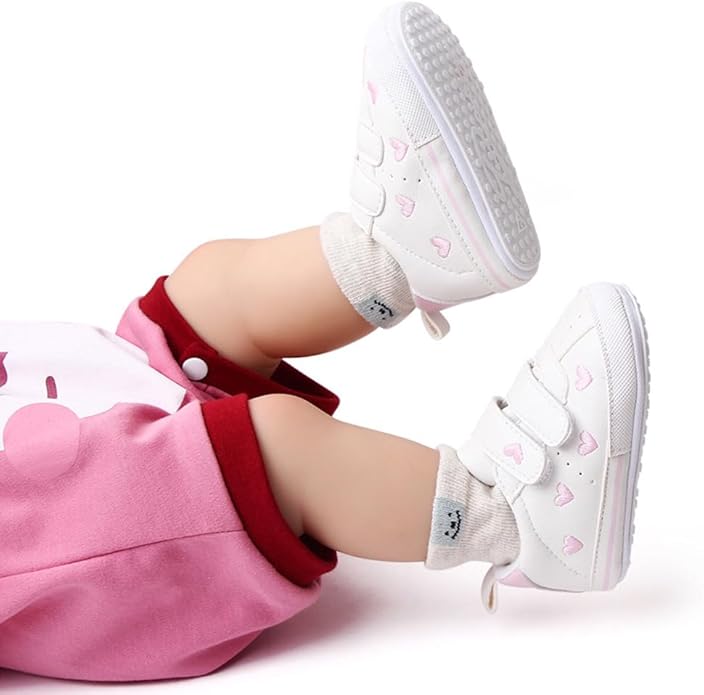Clowora Baby Boys Girls Shoes Non-Slip Rubber Sole Sneakers Infant First - Image 4